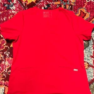 Figs women’s Red Scrub Top
